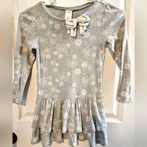 Gymboree Girl's Gray and white dress Size 7